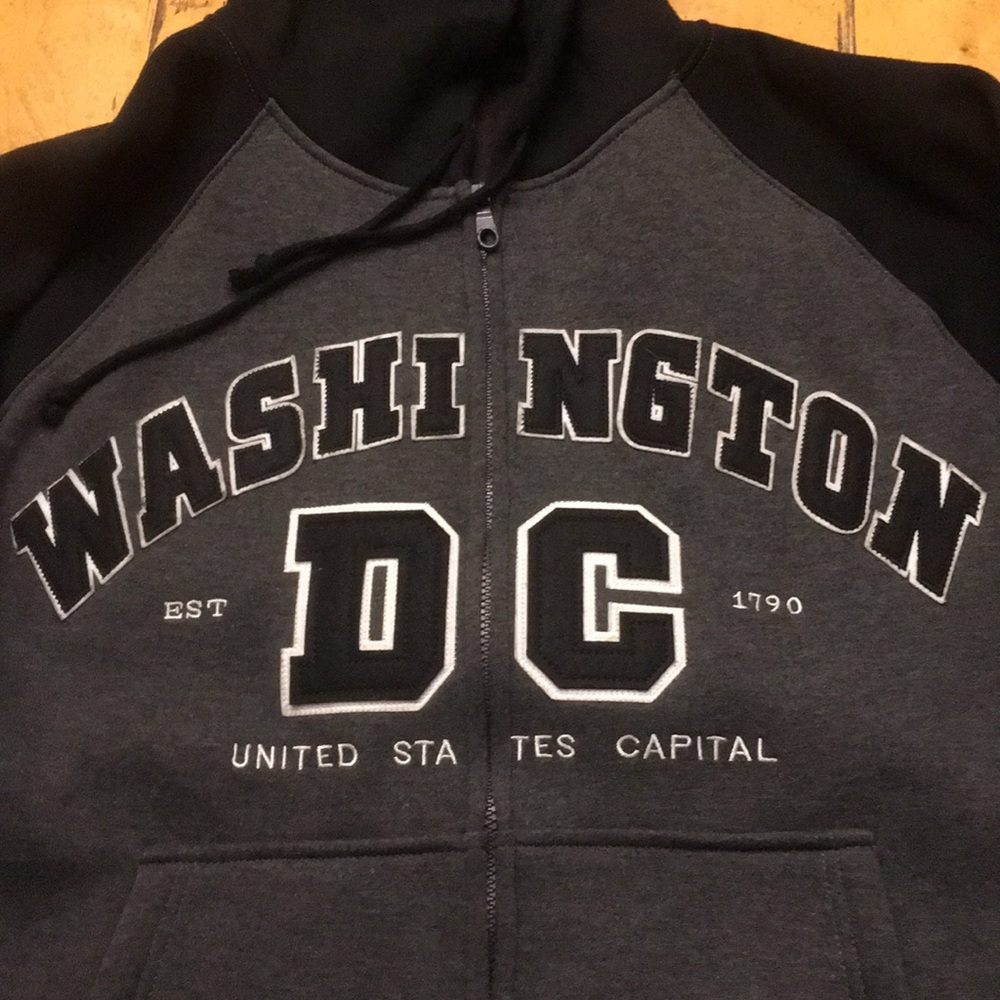 WASH DC 2-toned Hoodie - Men’s Large - Picture 2 of 4